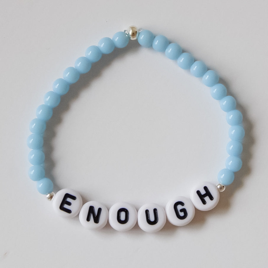 Baby Blue Necklace *With or without affirmation*