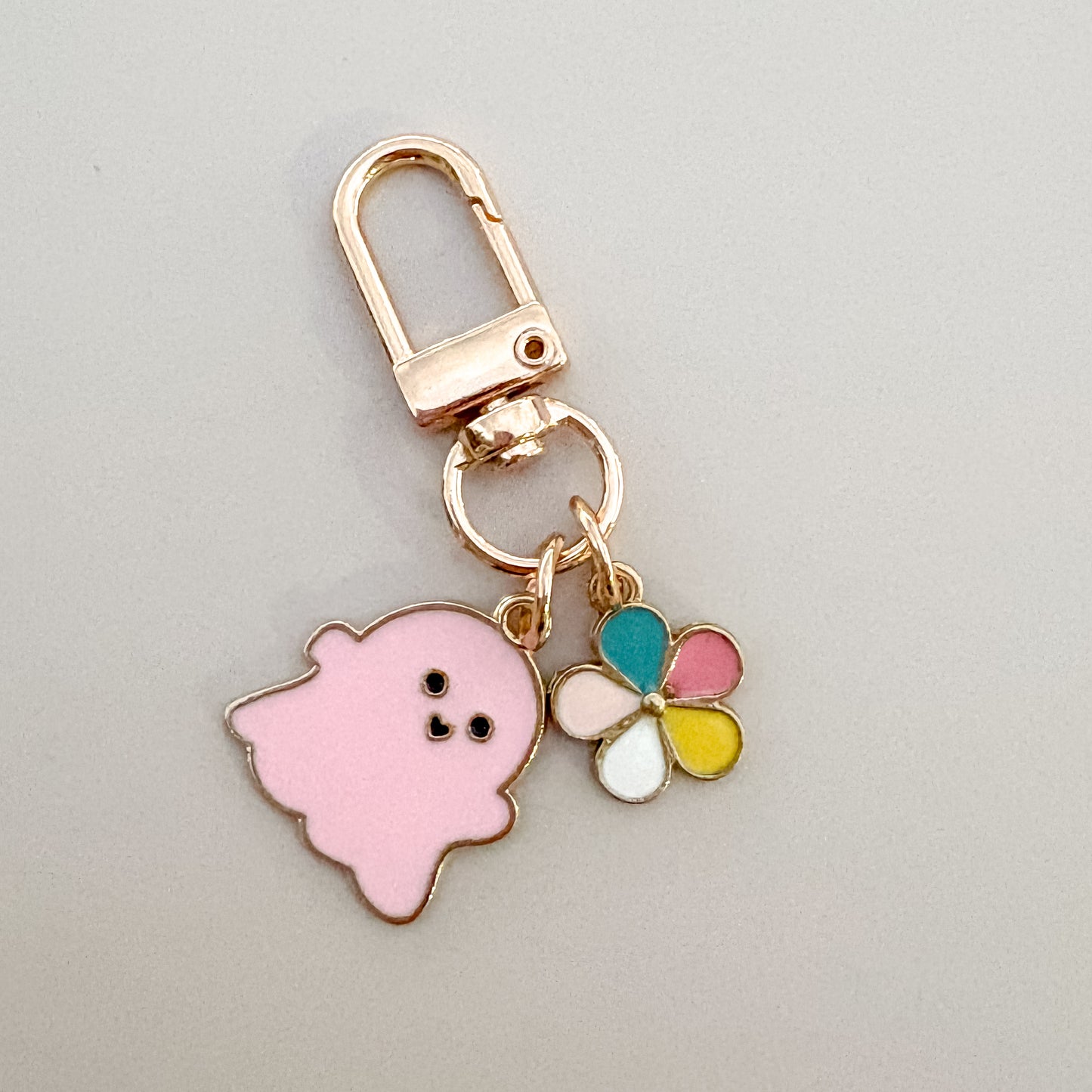 Pink Ghost Dangle Charm
