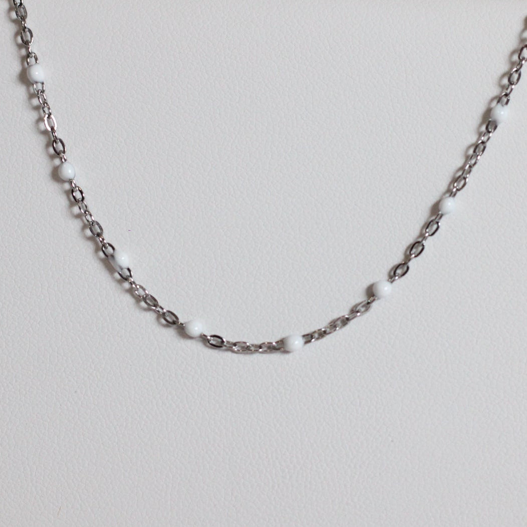 White silver chain