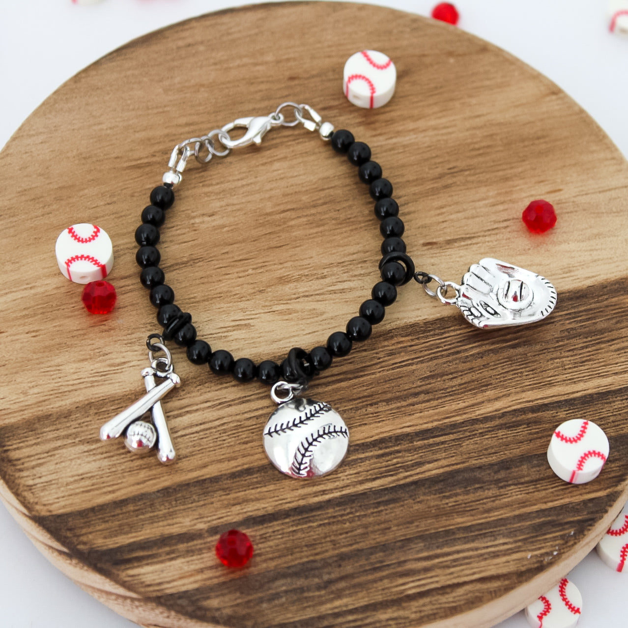 Baseball Charms Set (removable & non removable options)