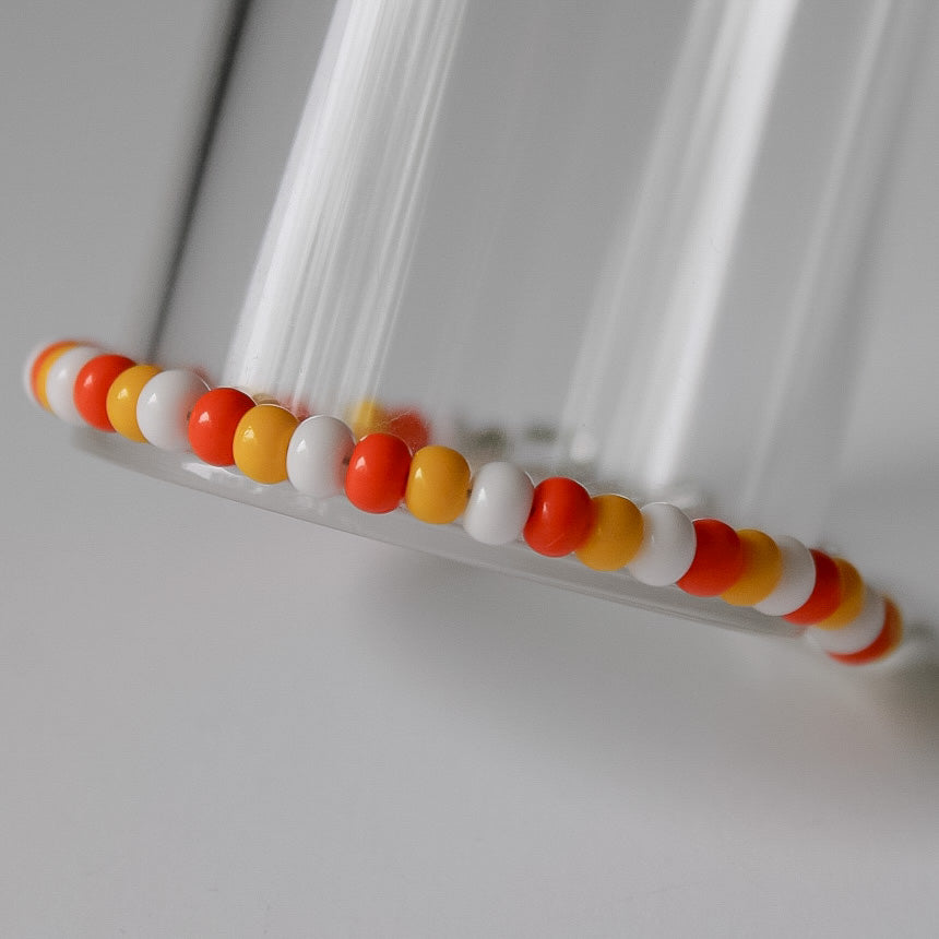 Candy corn dainty necklace