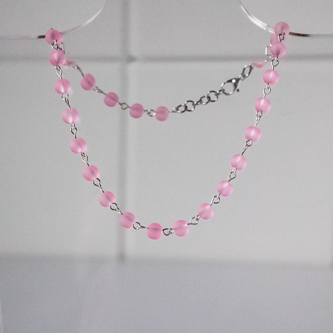 Frosted Pink Necklace