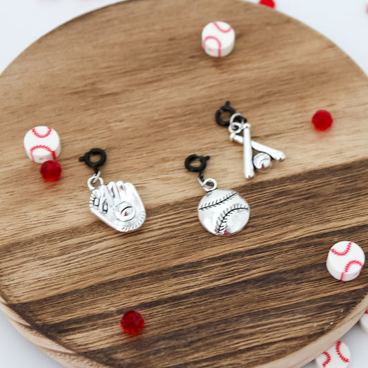 Baseball Charms Set (removable & non removable options)