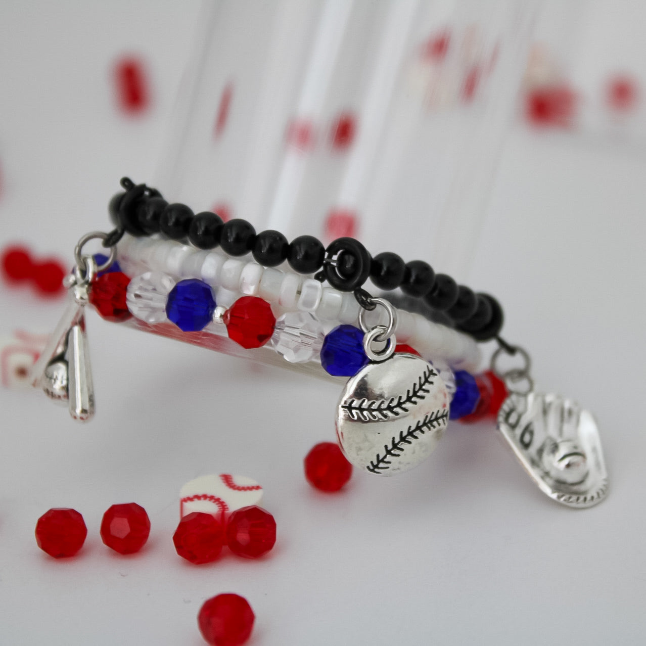 Baseball Charms Set (removable & non removable options)