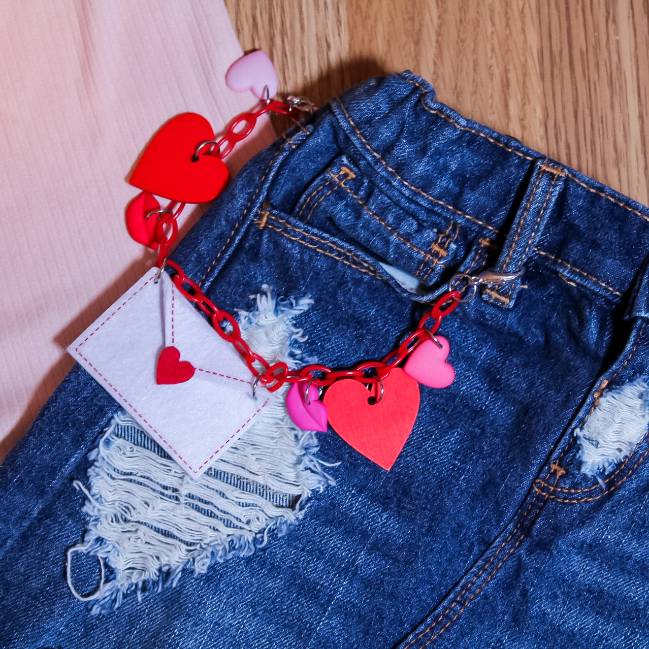 Valentines Jean Chains