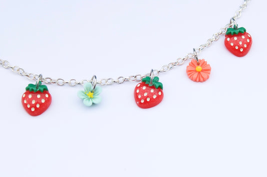 Spring floral jean chain