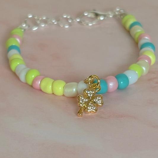 Shamrock Charm 18k gold plated