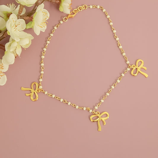 Graceful Bow Necklace