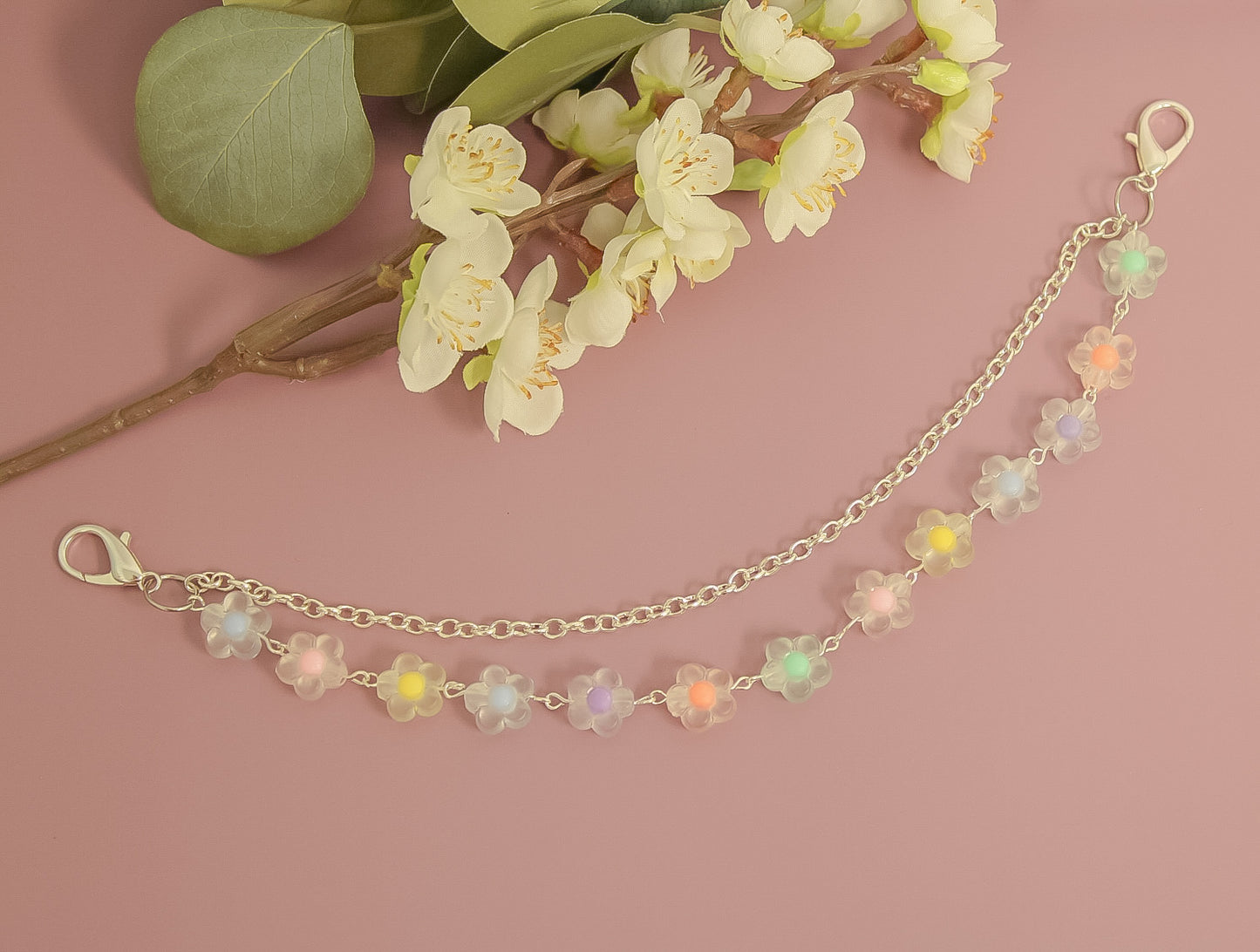 Frosted Blooms Jean Chain