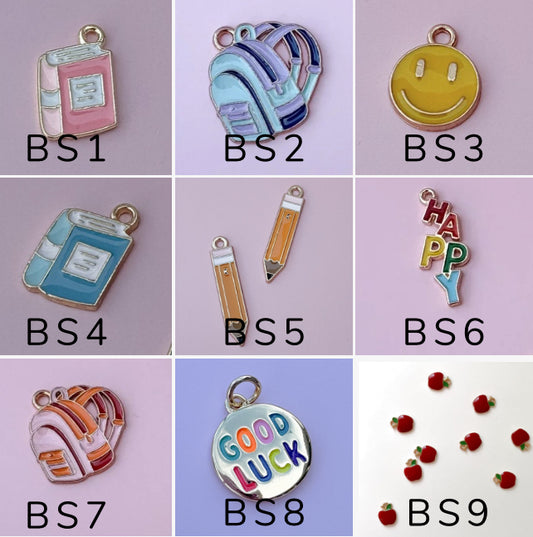 Back 2 School Charms