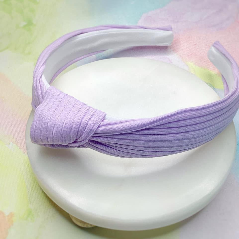 Purple knotted headband