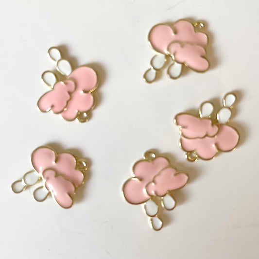 Pink/White rain cloud charm add on