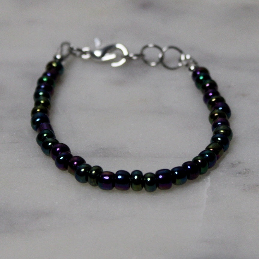 Midnight iridescent dainty