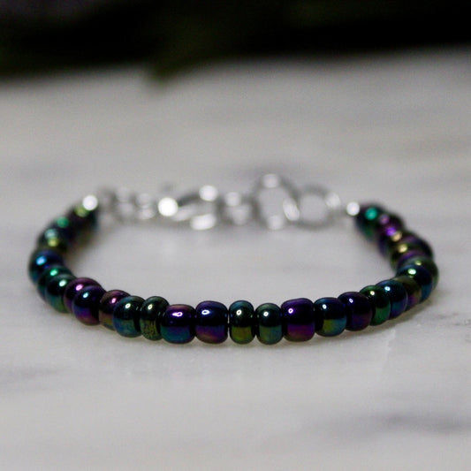 Midnight iridescent dainty