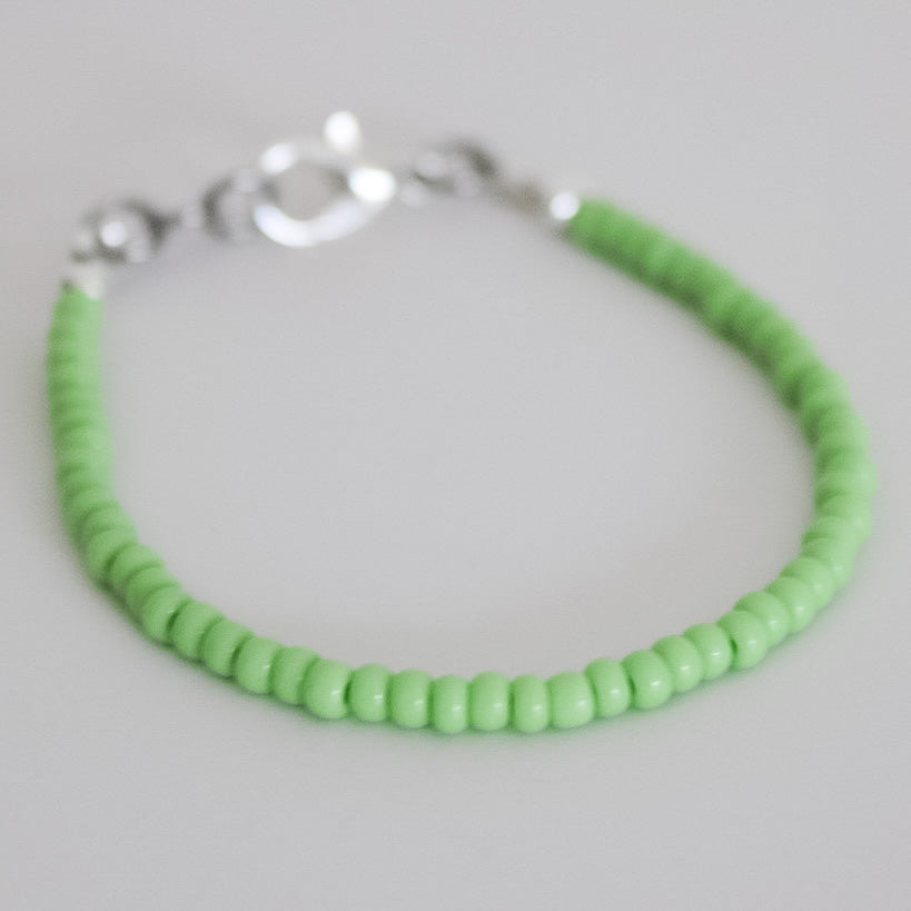 Light Olivine mini dainty necklace